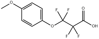 Propanoic acid, 2,2,3,3-tetrafluoro-3-(4-methoxyphenoxy)- Struktur