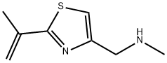 4-Thiazolemethanamine, N-methyl-2-(1-methylethenyl)- Struktur