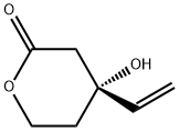 2H-Pyran-2-one, 4-ethenyltetrahydro-4-hydroxy-, (4R)- Struktur