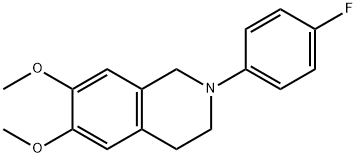 Isoquinoline, 2-(4-fluorophenyl)-1,2,3,4-tetrahydro-6,7-dimethoxy- Struktur