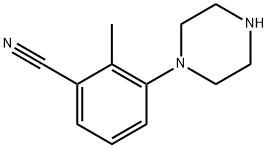 Benzonitrile, 2-methyl-3-(1-piperazinyl)- Struktur