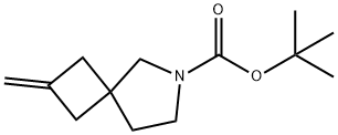 6-Azaspiro[3.4]octane-6-carboxylic acid, 2-methylene-, 1,1-dimethylethyl ester Struktur