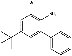 [1,1'-Biphenyl]-2-amine, 3-bromo-5-(1,1-dimethylethyl)- Struktur