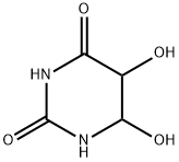 2,4(1H,3H)-Pyrimidinedione, dihydro-5,6-dihydroxy- Struktur