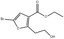 3-Furancarboxylic acid, 5-bromo-2-(2-hydroxyethyl)-, ethyl ester|5-溴-2-(2-羥基乙基)呋喃-3-甲酸乙酯