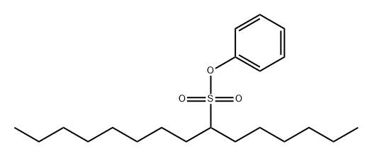 7-Pentadecanesulfonic acid phenyl ester Struktur