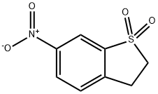 Benzo[b]thiophene, 2,3-dihydro-6-nitro-, 1,1-dioxide Struktur