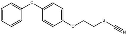 Thiocyanic acid, 2-(4-phenoxyphenoxy)ethyl ester Struktur