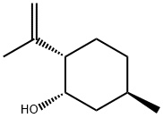 Cyclohexanol, 5-methyl-2-(1-methylethenyl)-, (1S,2S,5R)- Struktur