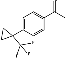 Ethanone, 1-[4-[1-(trifluoromethyl)cyclopropyl]phenyl]- Struktur