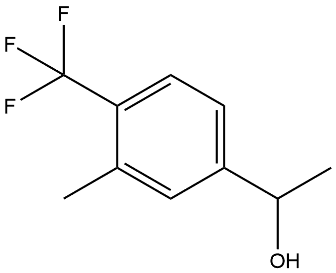 α,3-Dimethyl-4-(trifluoromethyl)benzenemethanol Struktur