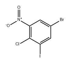 Benzene, 5-bromo-2-chloro-1-iodo-3-nitro- Struktur