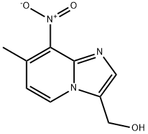 (7-Methyl-8-nitroimidazo[1,2-a]pyridin-3-yl)methanol Struktur