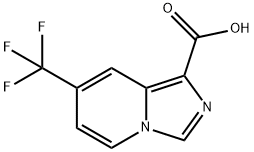 7-(Trifluoromethyl)imidazo[1,5-A]pyridine-1-carboxylic acid Struktur