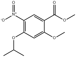 Benzoic acid, 2-methoxy-4-(1-methylethoxy)-5-nitro-, methyl ester Structure