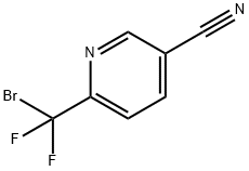 6-(Bromodifluoromethyl)pyridine-3-carbonitrile Struktur