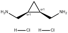 1,2-Cyclopropanedimethanamine, hydrochloride (1:2), (1R,2S)-rel- Struktur