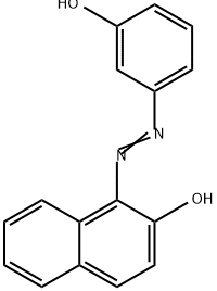 2-Naphthalenol, 1-[2-(3-hydroxyphenyl)diazenyl]- Struktur