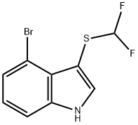 4-Bromo-3-(difluoromethylthio)indole Struktur