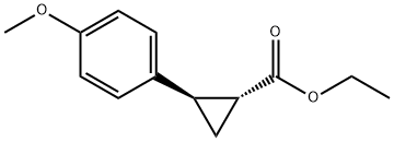 Cyclopropanecarboxylic acid, 2-(4-methoxyphenyl)-, ethyl ester, (1R,2R)- Struktur