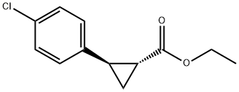 Cyclopropanecarboxylic acid, 2-(4-chlorophenyl)-, ethyl ester, (1R,2R)- Struktur