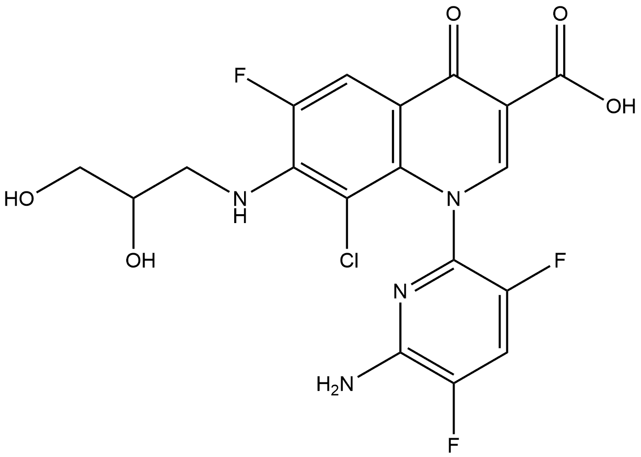 Delafloxacin Impurity 14 Struktur