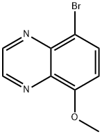 Quinoxaline, 5-bromo-8-methoxy- Struktur