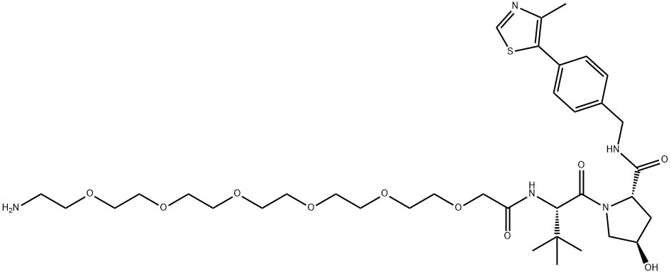 (S,R,S)-AHPC-PEG6-NH2 Struktur