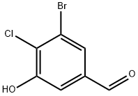 3-bromo-4-chloro-5-hydroxybenzaldehyde Struktur