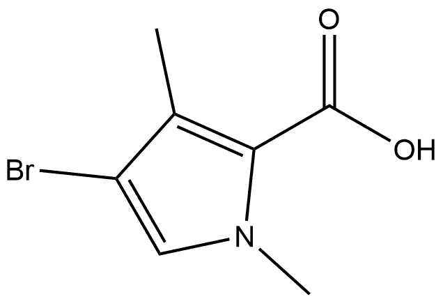 4-bromo-3-methyl-1H-pyrrole-2-carboxylic acid Struktur