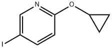 Pyridine, 2-(cyclopropyloxy)-5-iodo- Struktur