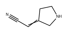 Acetonitrile, 2-(3-pyrrolidinylidene)- Struktur