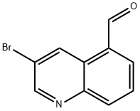 5-Quinolinecarboxaldehyde, 3-bromo- Struktur