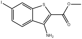 Methyl 3-amino-6-iodobenzothiophene-2-carboxylate Struktur