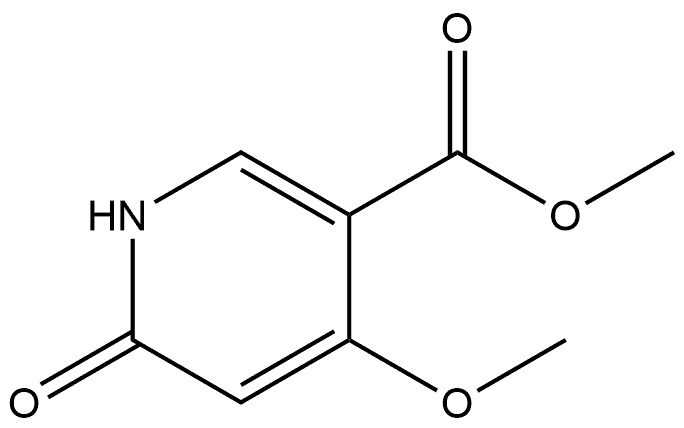 Methyl 1,6-dihydro-4-methoxy-6-oxo-3-pyridinecarboxylate Struktur