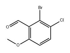 Benzaldehyde, 2-bromo-3-chloro-6-methoxy- Struktur