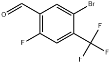 Benzaldehyde, 5-bromo-2-fluoro-4-(trifluoromethyl)- Struktur