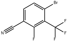 4-Bromo-2-fluoro-3-(trifluoromethyl)benzonitrile Struktur