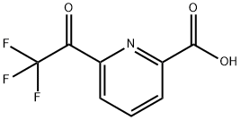 2-Pyridinecarboxylic acid, 6-(2,2,2-trifluoroacetyl)- Struktur