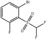 2-Bromo-6-fluorophenyl difluoromethyl sulphone Struktur