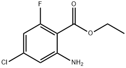 Benzoic acid, 2-amino-4-chloro-6-fluoro-, ethyl ester Struktur