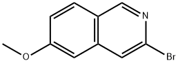 Isoquinoline, 3-bromo-6-methoxy- Struktur