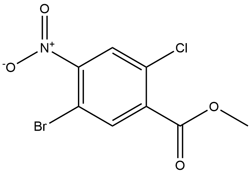 Methyl 5-bromo-2-chloro-4-nitrobenzoate Struktur