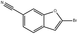 6-Benzofurancarbonitrile, 2-bromo- Struktur