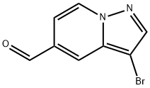 3-Bromopyrazolo[1,5-a]pyridine-5-carboxaldehyde Struktur