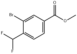 Methyl 3-bromo-4-(difluoromethyl)benzoate Struktur