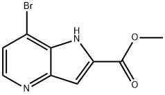 1H-Pyrrolo[3,2-b]pyridine-2-carboxylic acid, 7-bromo-, methyl ester Struktur