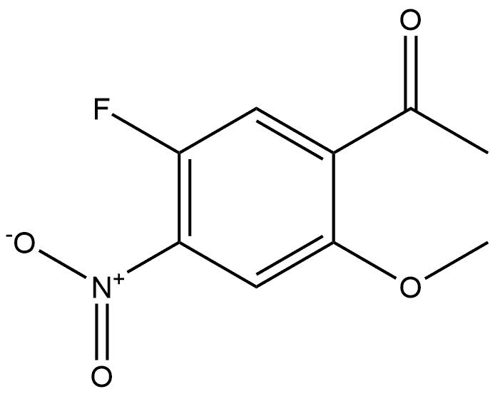 1-(5-Fluoro-2-methoxy-4-nitro-phenyl)-ethanone Struktur