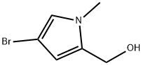 1H-Pyrrole-2-methanol, 4-bromo-1-methyl- Struktur