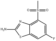 6-fluoro-4-methanesulfonyl-1,3-benzothiazol-2-amine Struktur